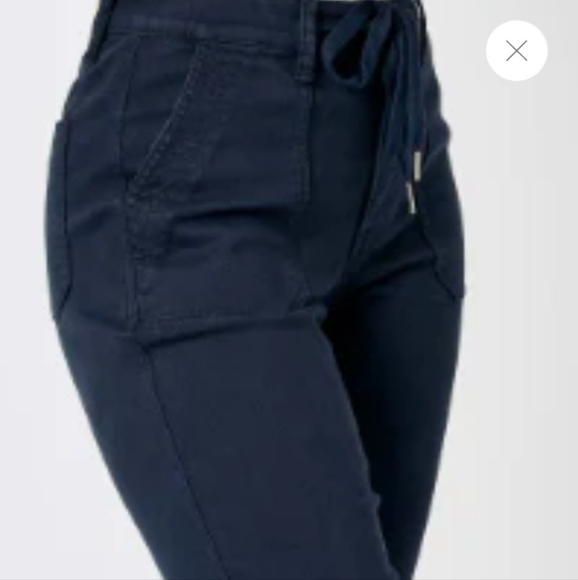 Judy blue high rise cuffed navy jogger/jeans - Picture 7 of 7